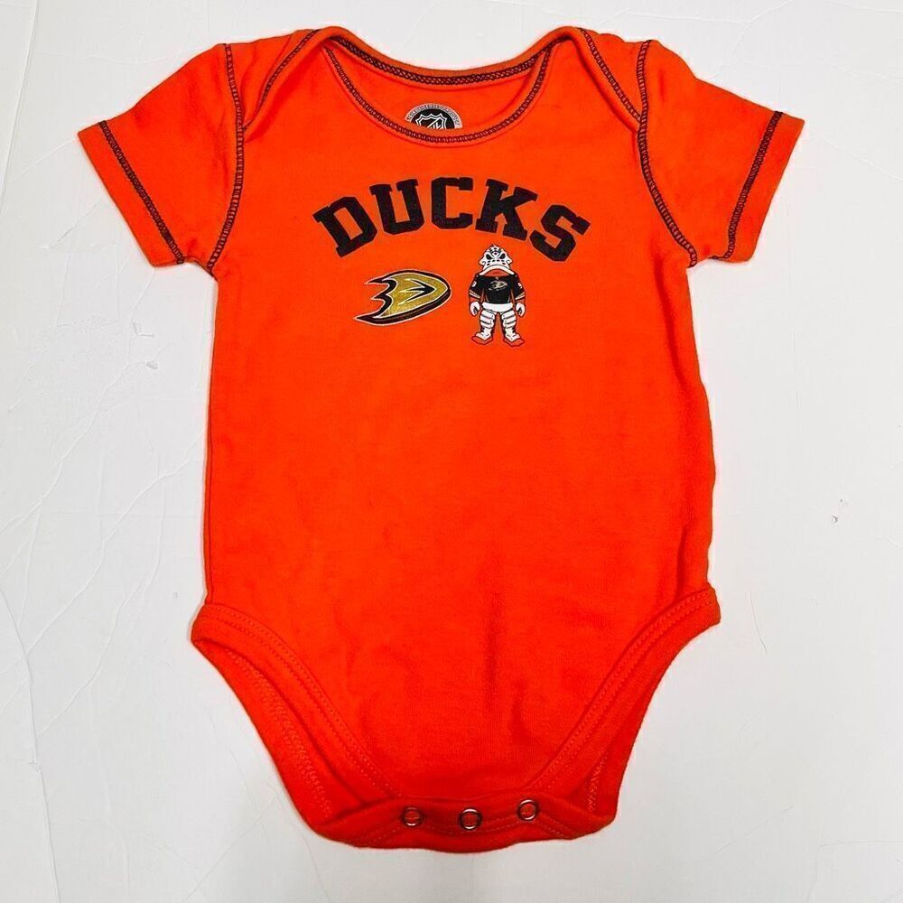 NHL Anaheim Ducks Bodysuit   Size 12 Months   EUC